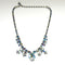 Vintage rhinestone blue Sherman necklace