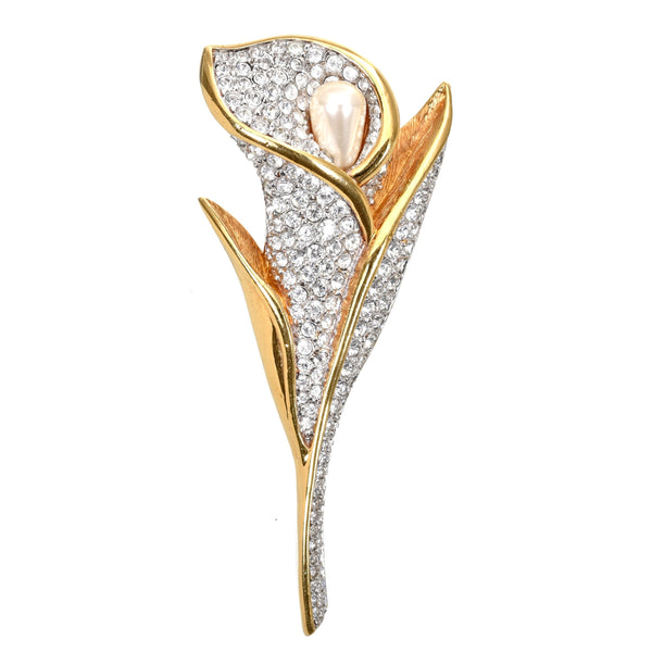 Vintage Calla Lilly brooch by Swarovski 