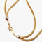 Gold plated vintage 2 strand necklace