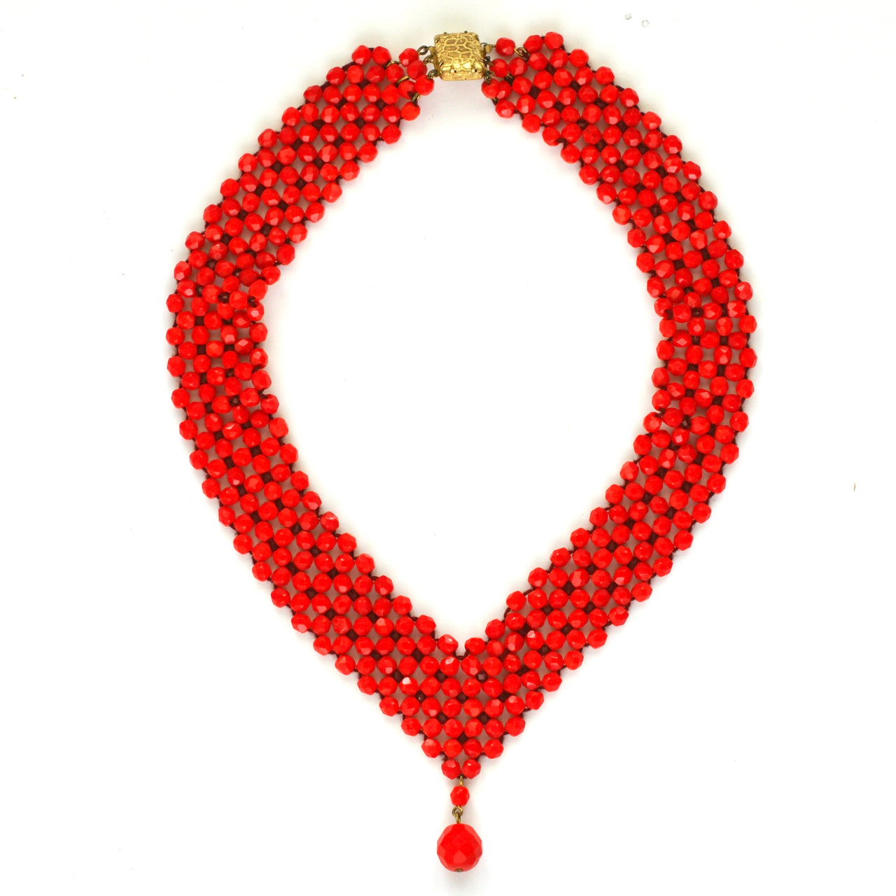 Vintage Red Collar, Glass