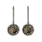 Statement brown pierced earrings by Konplott